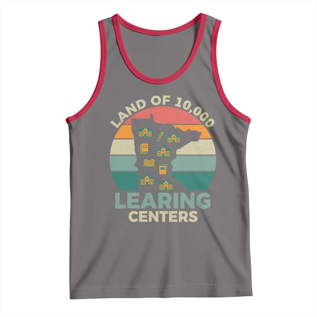Funny Land Of 10000 Learing Center Tank Top Anti Scam Awareness - Wonder Print Shop