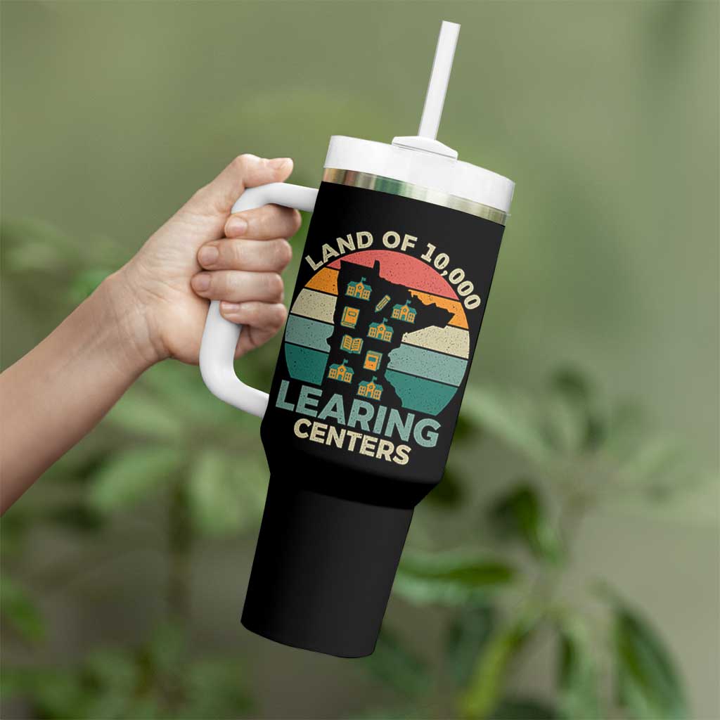 Funny Land Of 10000 Learing Center Tumbler With Handle Anti Scam Awareness - Wonder Print Shop