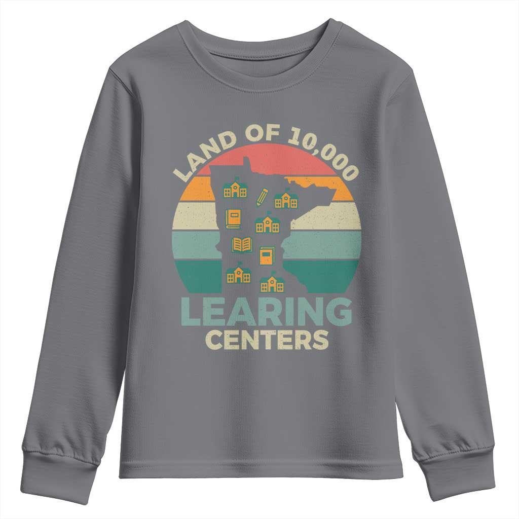 Funny Land Of 10000 Learing Center Youth Sweatshirt Anti Scam Awareness - Wonder Print Shop