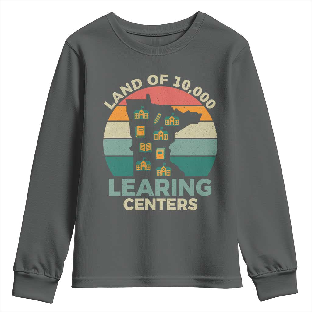 Funny Land Of 10000 Learing Center Youth Sweatshirt Anti Scam Awareness - Wonder Print Shop