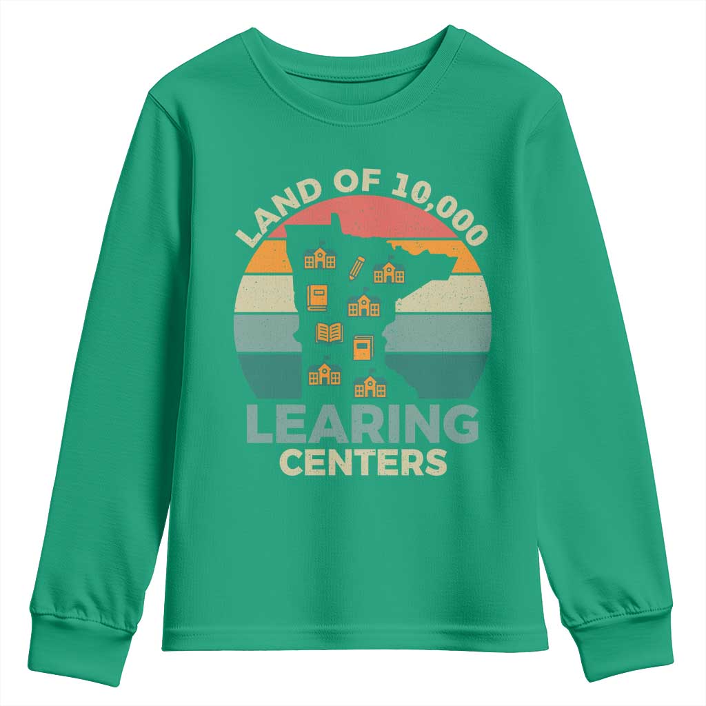 Funny Land Of 10000 Learing Center Youth Sweatshirt Anti Scam Awareness - Wonder Print Shop