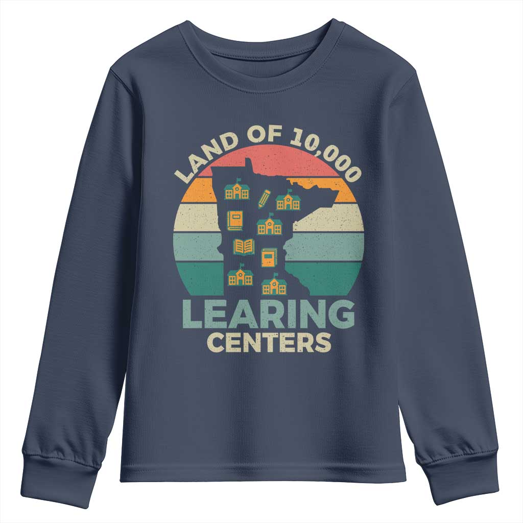 Funny Land Of 10000 Learing Center Youth Sweatshirt Anti Scam Awareness - Wonder Print Shop