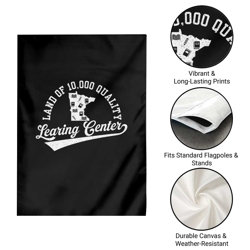 Funny Land Of 10000 Learing Center 2025 Garden Flag Anti Scam Awareness School Quote - Wonder Print Shop