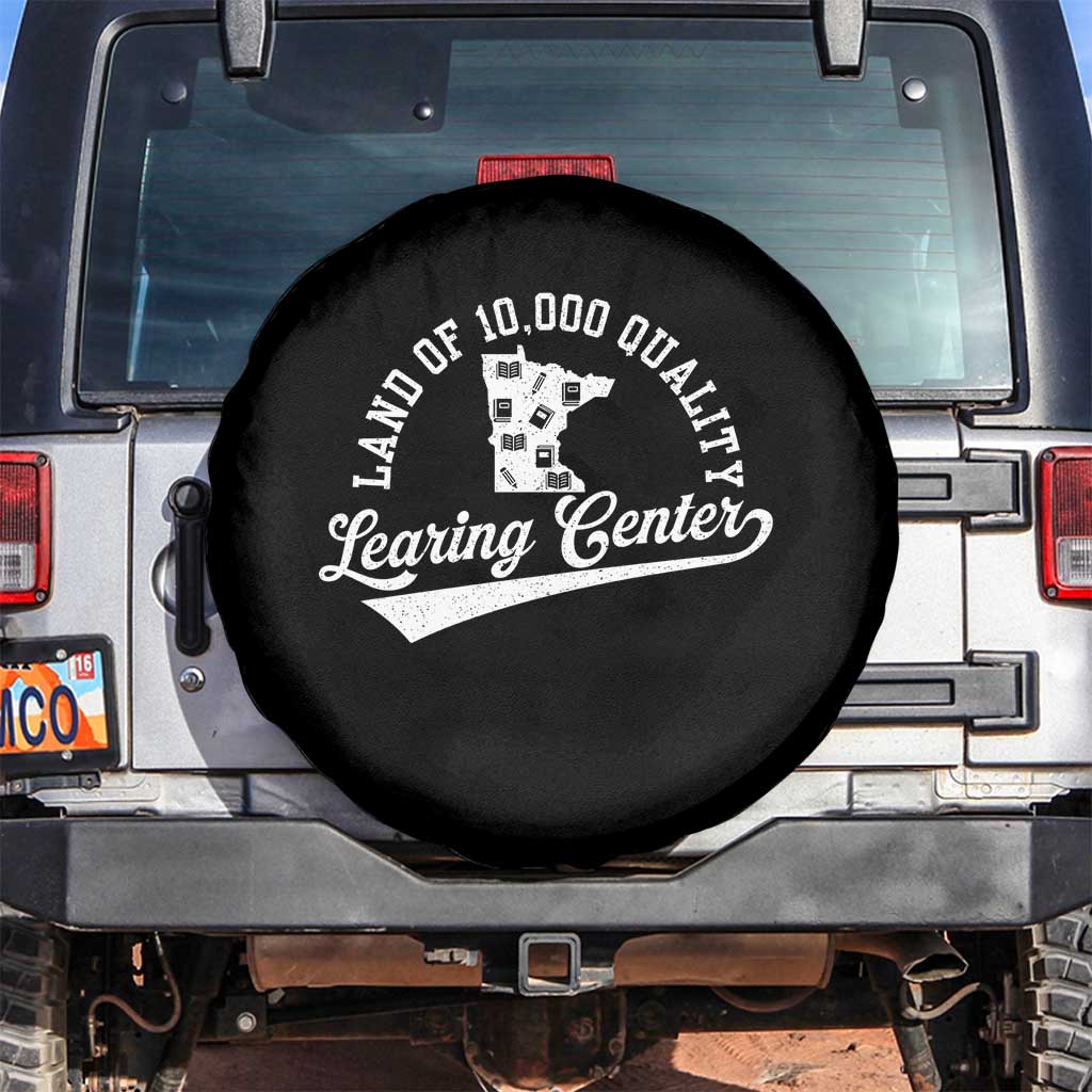 Funny Land Of 10000 Learing Center 2025 Spare Tire Cover Anti Scam Awareness School Quote - Wonder Print Shop