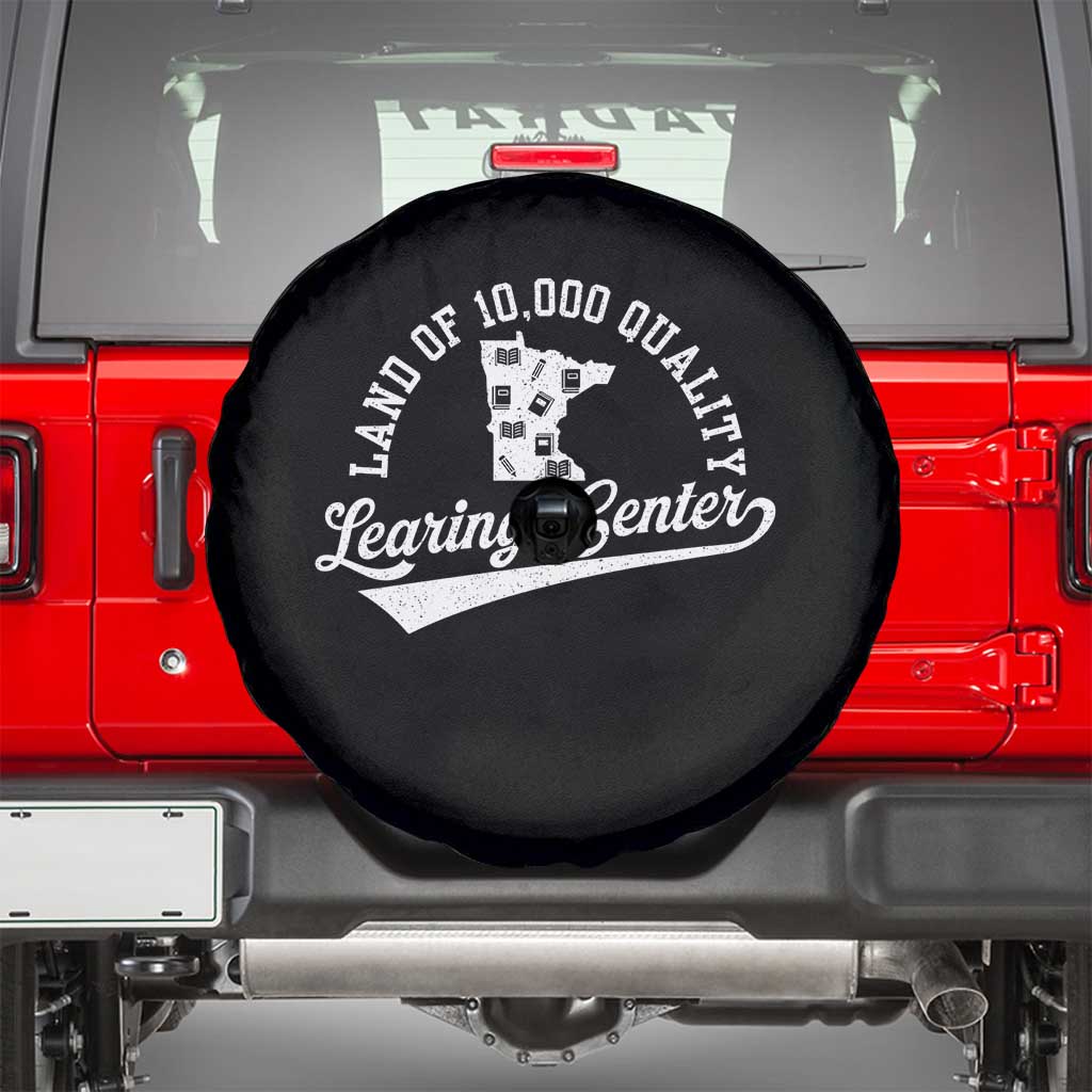 Funny Land Of 10000 Learing Center 2025 Spare Tire Cover Anti Scam Awareness School Quote - Wonder Print Shop