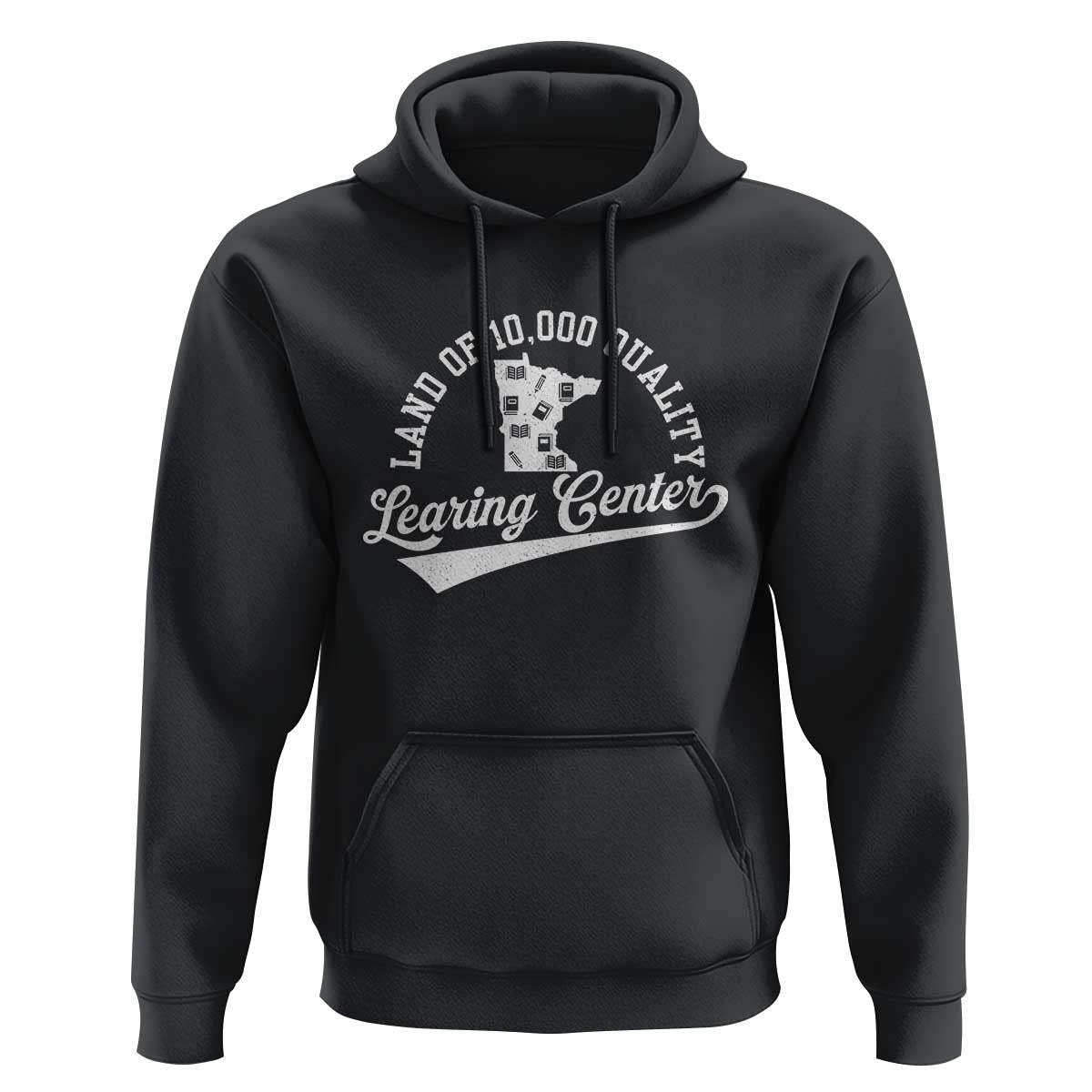 Funny Land Of 10000 Learing Center 2025 Hoodie Anti Scam Awareness School Quote - Wonder Print Shop