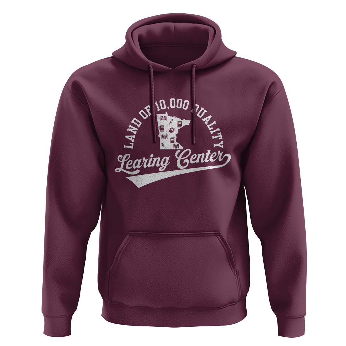 Funny Land Of 10000 Learing Center 2025 Hoodie Anti Scam Awareness School Quote - Wonder Print Shop