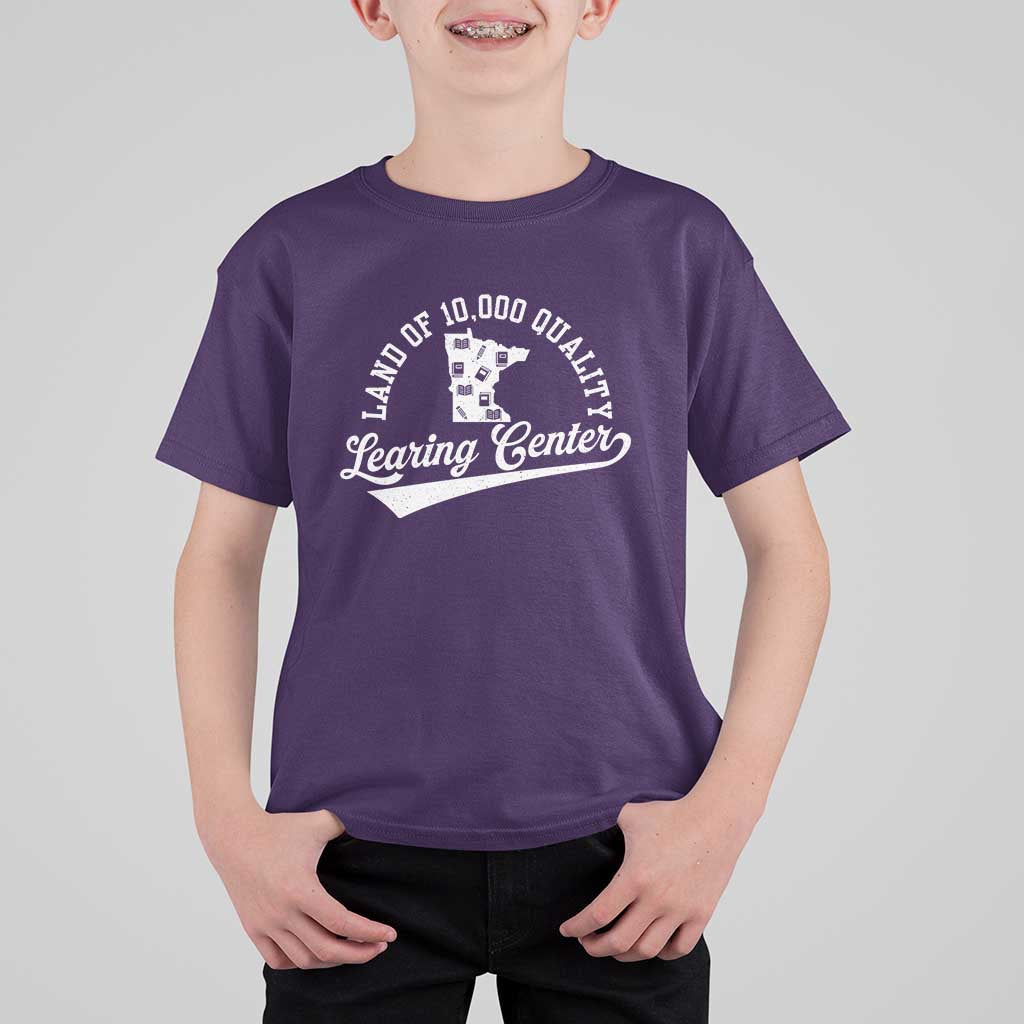 Funny Land Of 10000 Learing Center 2025 T Shirt For Kid Anti Scam Awareness School Quote - Wonder Print Shop