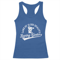Funny Land Of 10000 Learing Center 2025 Racerback Tank Top Anti Scam Awareness School Quote - Wonder Print Shop
