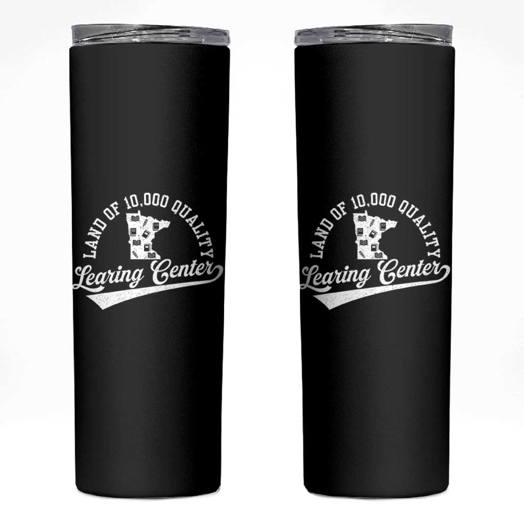 Funny Land Of 10000 Learing Center 2025 Skinny Tumbler Anti Scam Awareness School Quote - Wonder Print Shop