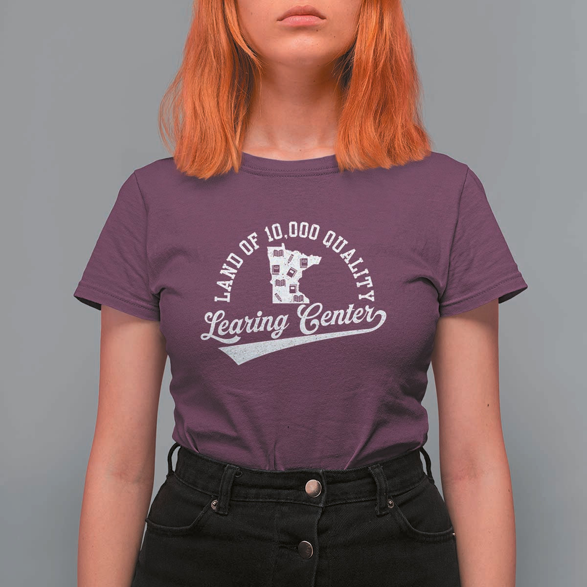 Funny Land Of 10000 Learing Center 2025 T Shirt For Women Anti Scam Awareness School Quote - Wonder Print Shop