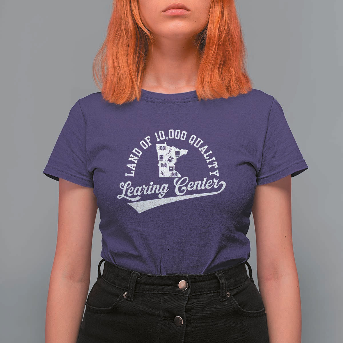 Funny Land Of 10000 Learing Center 2025 T Shirt For Women Anti Scam Awareness School Quote - Wonder Print Shop