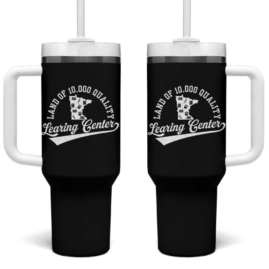 Funny Land Of 10000 Learing Center 2025 Tumbler With Handle Anti Scam Awareness School Quote - Wonder Print Shop