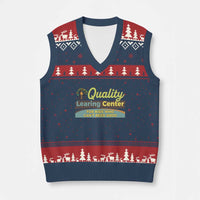 Funny Quality Learing Center For Kids Who Cant Reed Good V-Neck Knit Sweater Vest Anti Scam Awareness - Wonder Print Shop