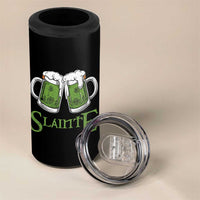 Funny Irish Beer Drinking 4 in 1 Can Cooler Tumbler Slainte St Patrick's Day Shamrock Beer Mugs - Wonder Print Shop