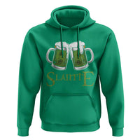Funny Irish Beer Drinking Hoodie Slainte St Patrick's Day Shamrock Beer Mugs