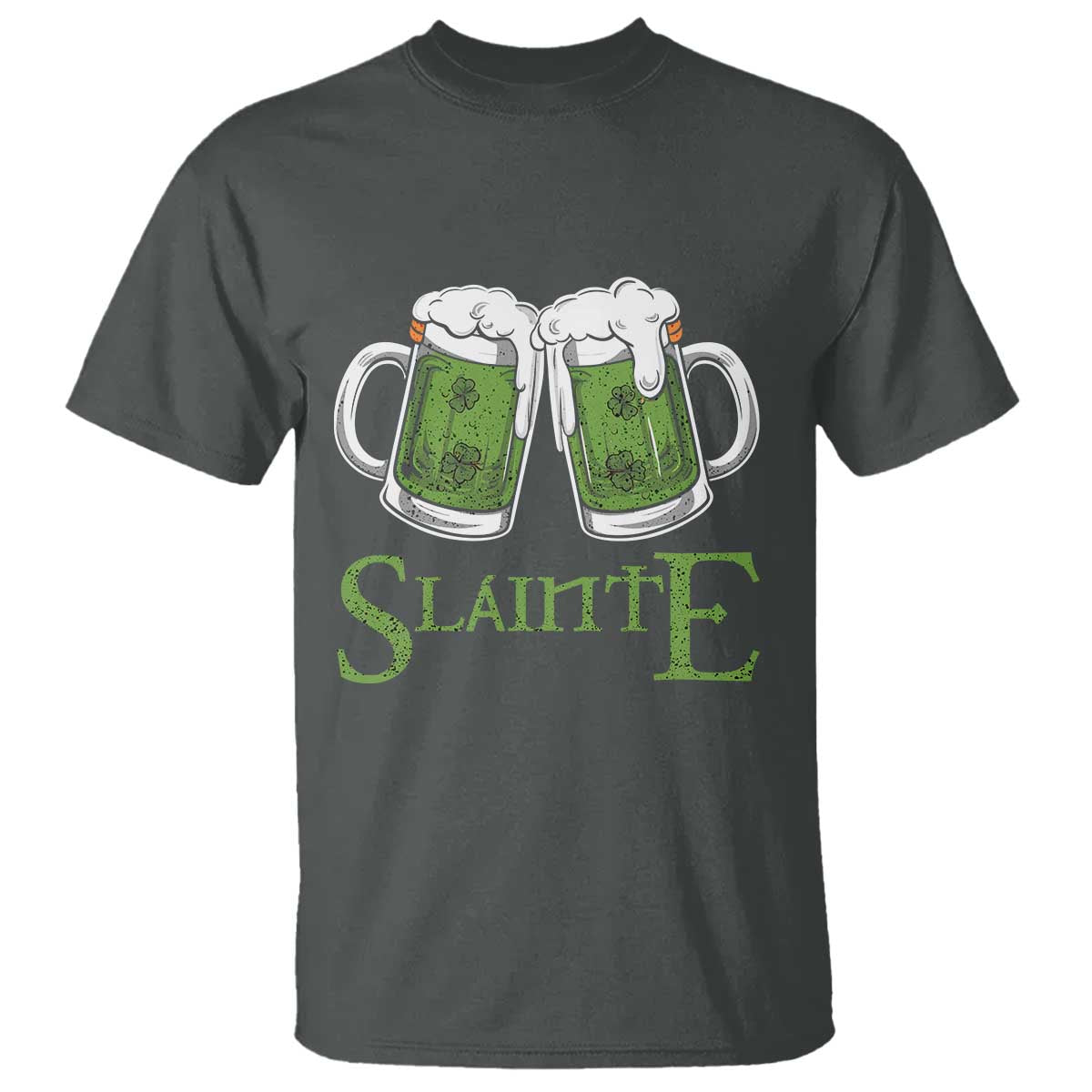 Funny Irish Beer Drinking T Shirt Slainte St Patrick's Day Shamrock Beer Mugs