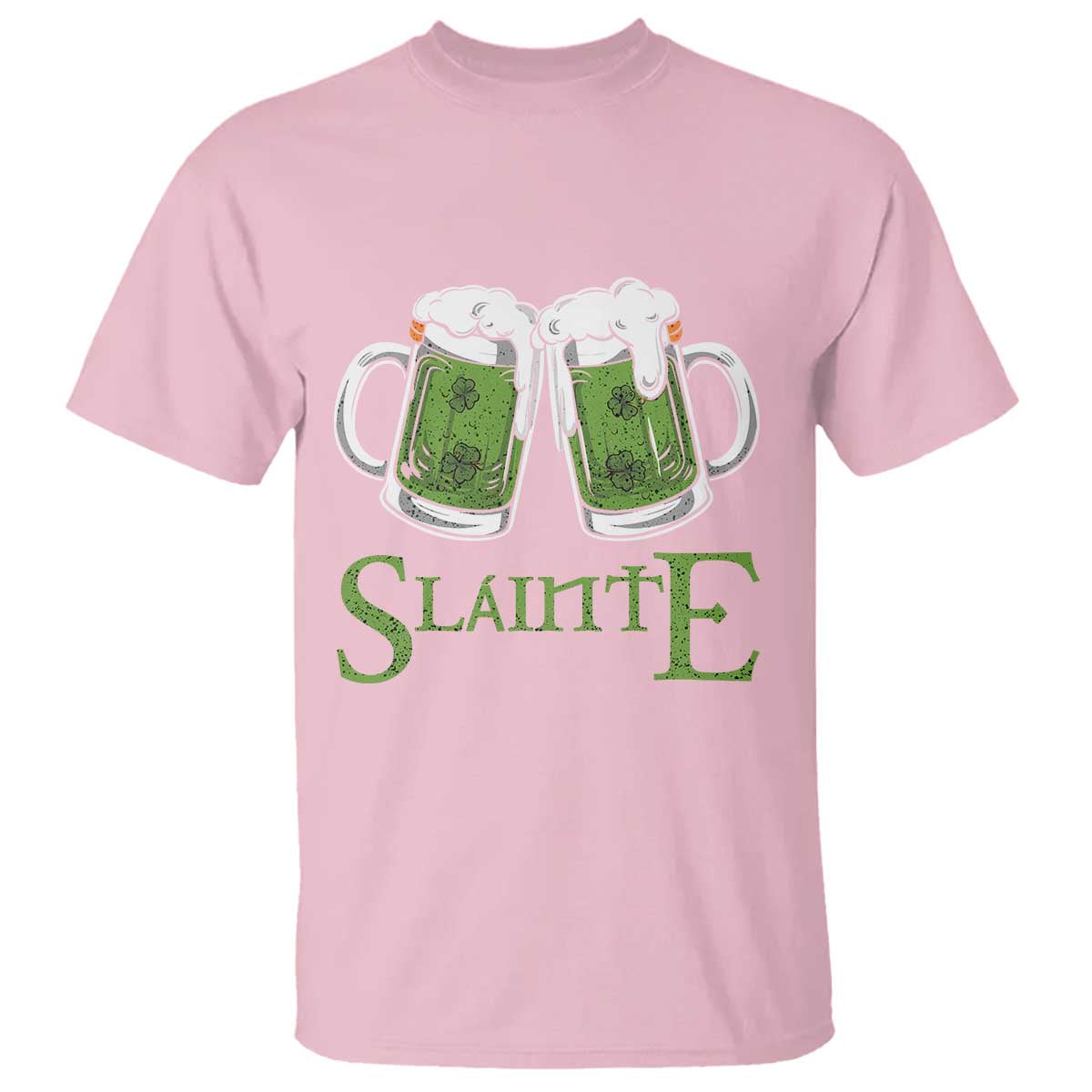 Funny Irish Beer Drinking T Shirt Slainte St Patrick's Day Shamrock Beer Mugs