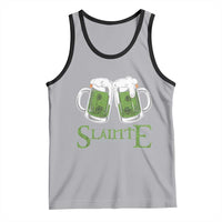 Funny Irish Beer Drinking Tank Top Slainte St Patrick's Day Shamrock Beer Mugs