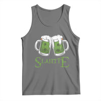 Funny Irish Beer Drinking Tank Top Slainte St Patrick's Day Shamrock Beer Mugs