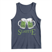 Funny Irish Beer Drinking Tank Top Slainte St Patrick's Day Shamrock Beer Mugs