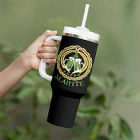 Funny Irish Beer Drinking St Patrick's Day Slainte Tumbler With Handle Claddagh Ring Celtic Shamrock - Wonder Print Shop