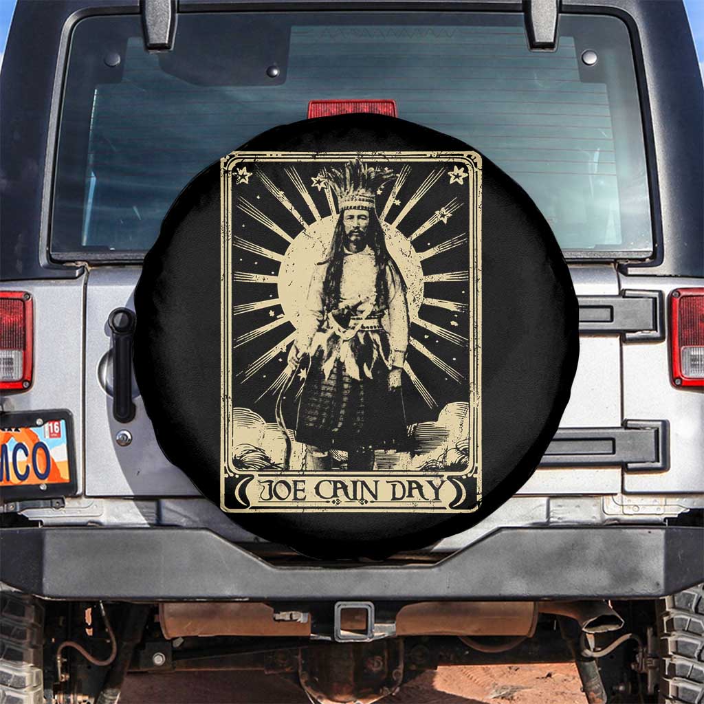 Funny Joe Cain Mardi Gras Spare Tire Cover Vintage Tarot Card