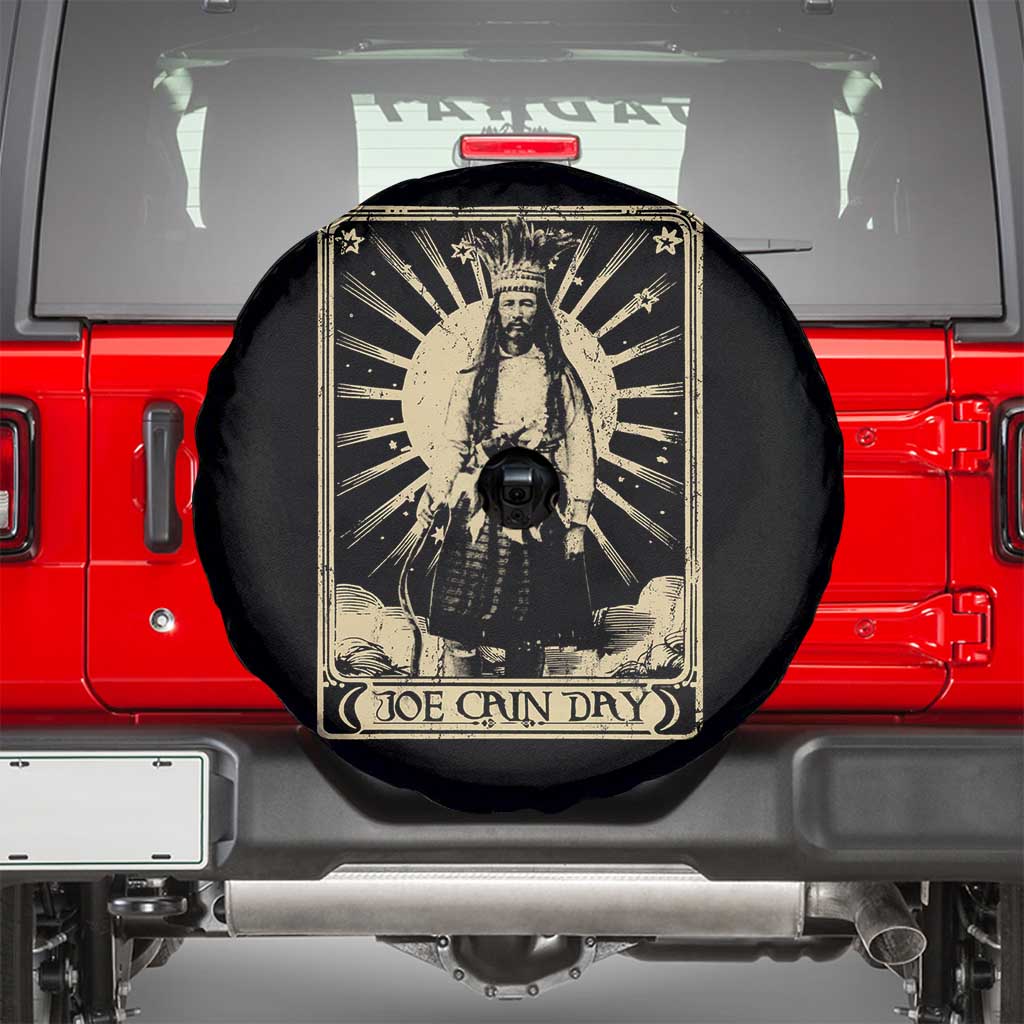 Funny Joe Cain Mardi Gras Spare Tire Cover Vintage Tarot Card