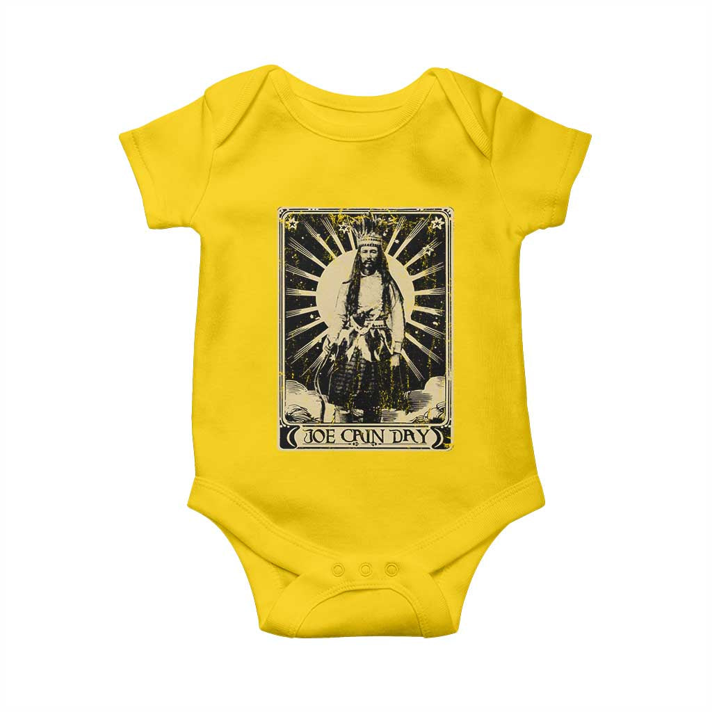 Funny Joe Cain Mardi Gras Baby Onesie Vintage Tarot Card