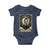 Funny Joe Cain Mardi Gras Baby Onesie Vintage Tarot Card