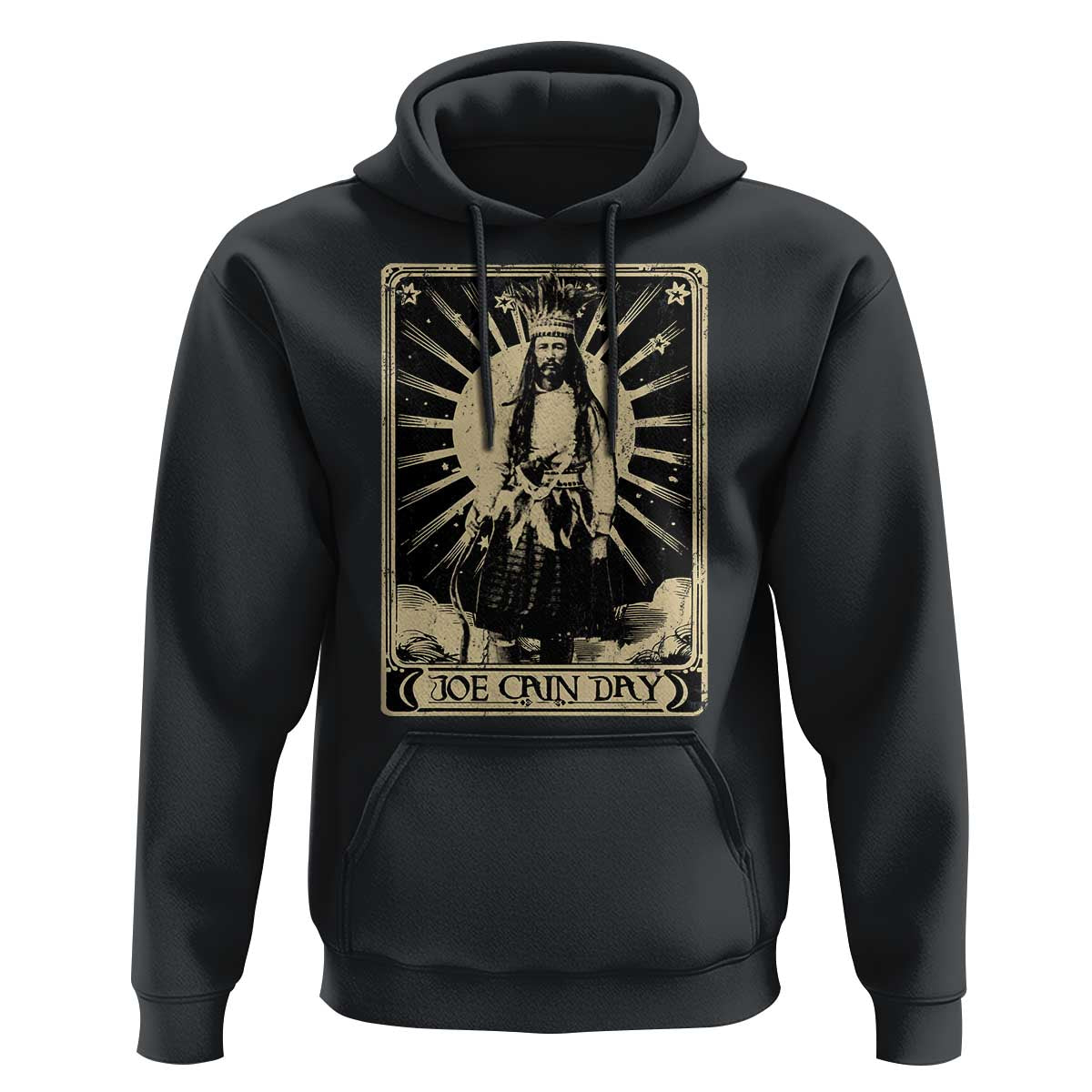 Funny Joe Cain Mardi Gras Hoodie Vintage Tarot Card