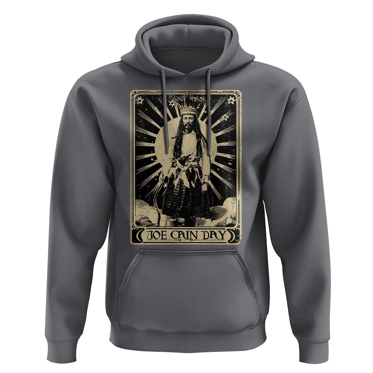 Funny Joe Cain Mardi Gras Hoodie Vintage Tarot Card