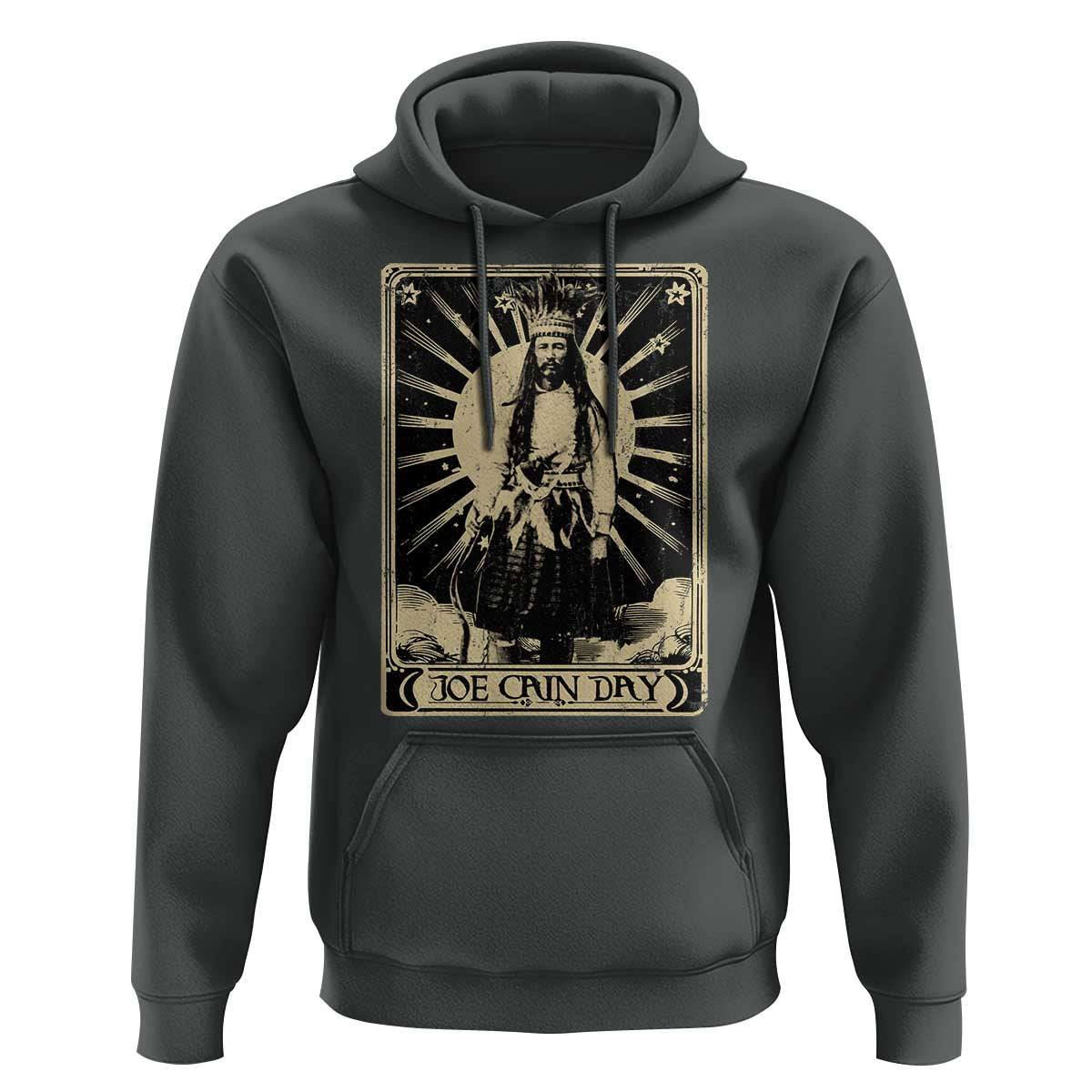 Funny Joe Cain Mardi Gras Hoodie Vintage Tarot Card