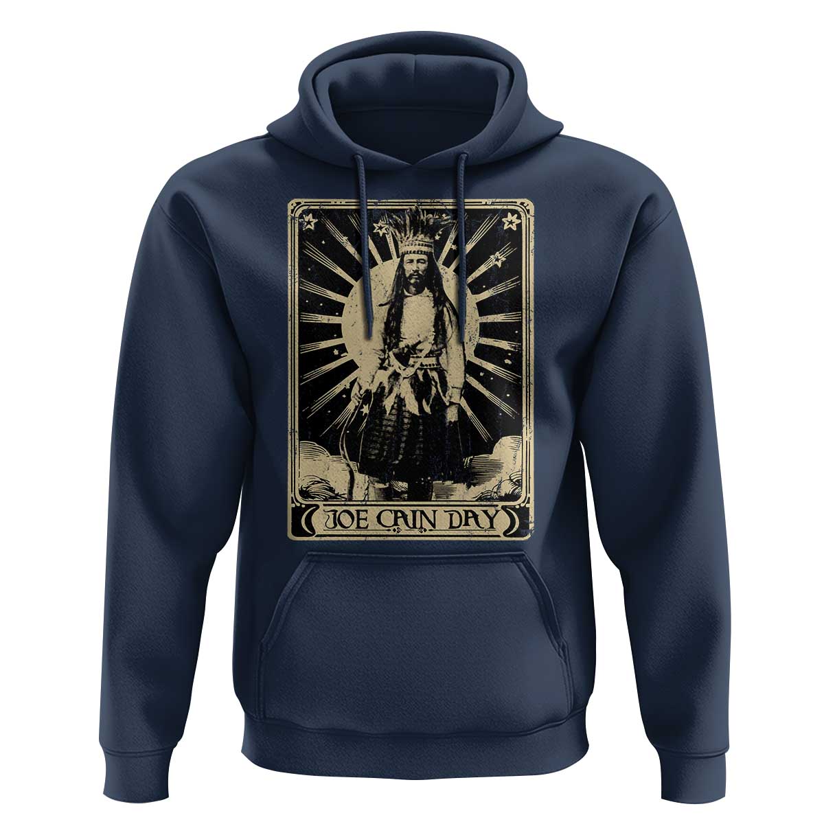 Funny Joe Cain Mardi Gras Hoodie Vintage Tarot Card
