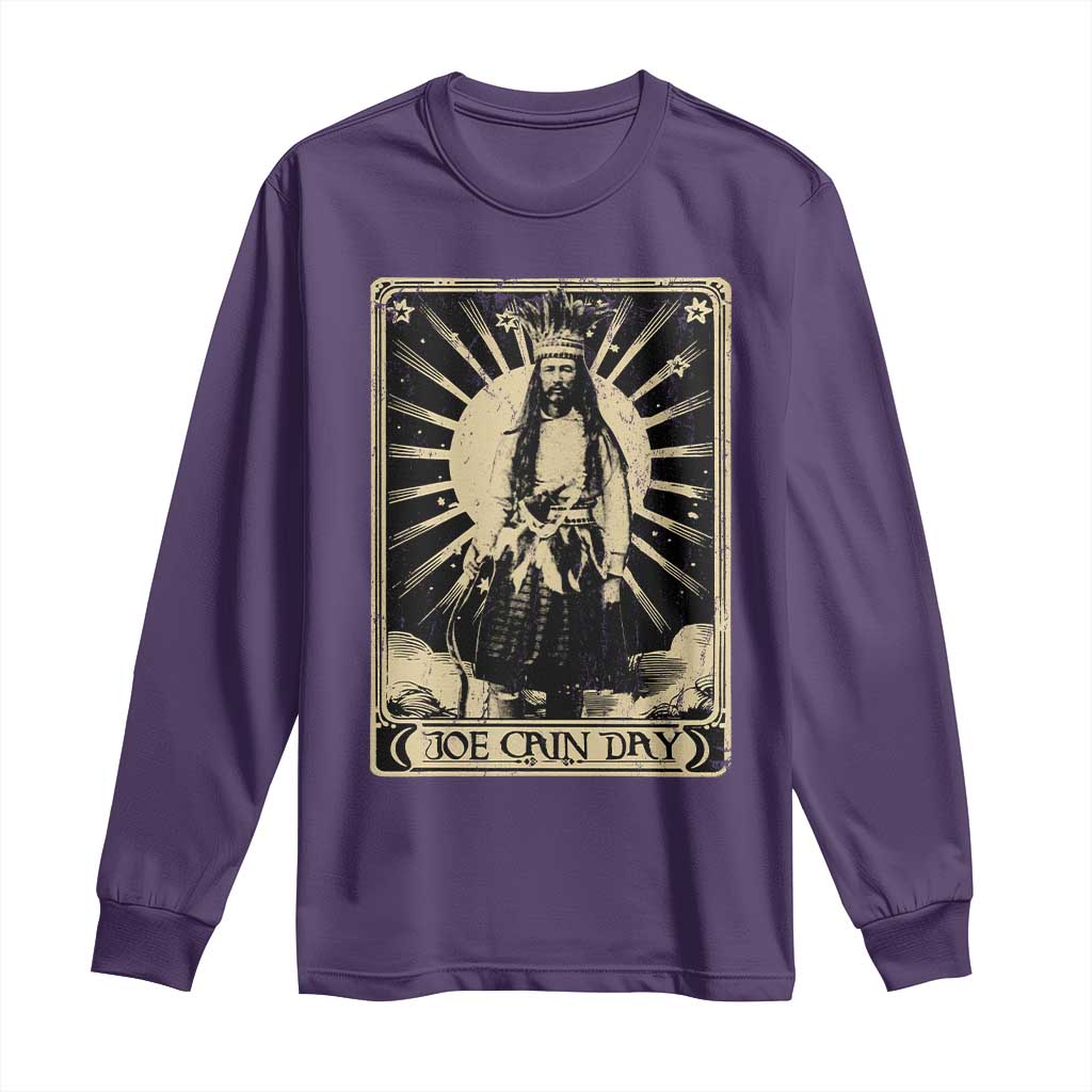Funny Joe Cain Mardi Gras Long Sleeve Shirt Vintage Tarot Card