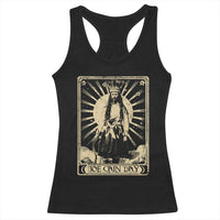 Funny Joe Cain Mardi Gras Racerback Tank Top Vintage Tarot Card
