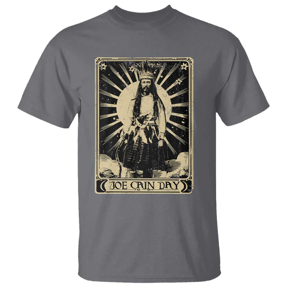 Funny Joe Cain Mardi Gras T Shirt Vintage Tarot Card