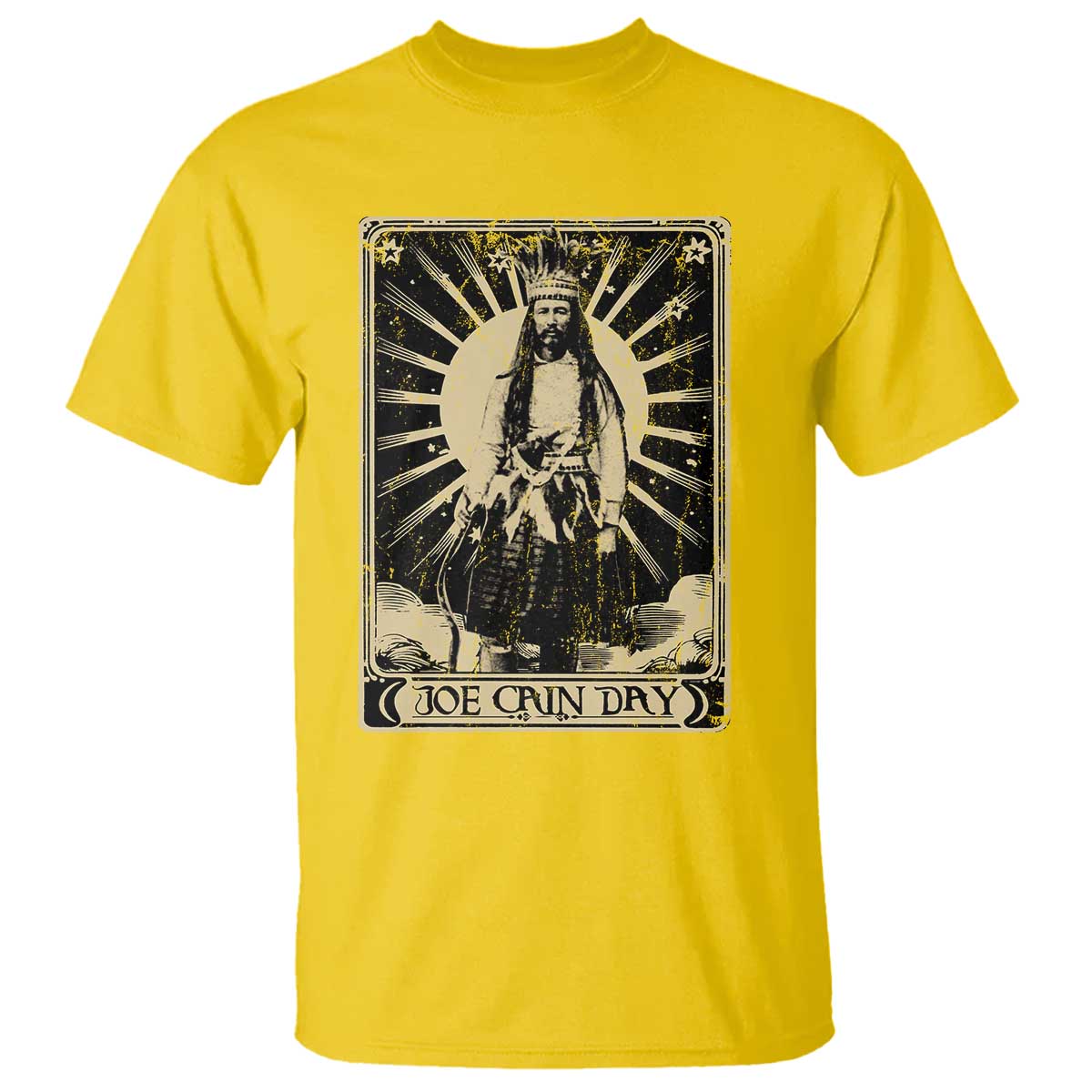 Funny Joe Cain Mardi Gras T Shirt Vintage Tarot Card