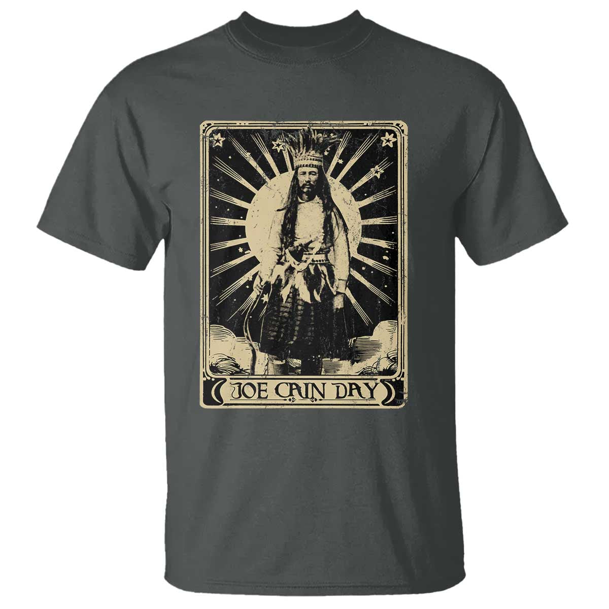 Funny Joe Cain Mardi Gras T Shirt Vintage Tarot Card