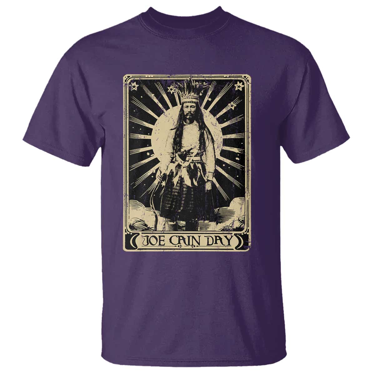 Funny Joe Cain Mardi Gras T Shirt Vintage Tarot Card