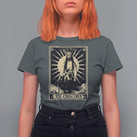 Funny Joe Cain Mardi Gras T Shirt For Women Vintage Tarot Card