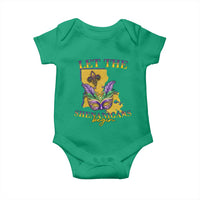 Funny Mardi Gras Let The Shenanigans Begin Baby Onesie Louisiana Map