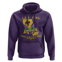 Funny Mardi Gras Let The Shenanigans Begin Hoodie Louisiana Map