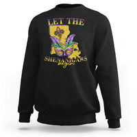 Funny Mardi Gras Let The Shenanigans Begin Sweatshirt Louisiana Map