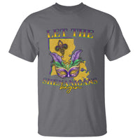 Funny Mardi Gras Let The Shenanigans Begin T Shirt Louisiana Map