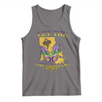 Funny Mardi Gras Let The Shenanigans Begin Tank Top Louisiana Map