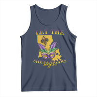 Funny Mardi Gras Let The Shenanigans Begin Tank Top Louisiana Map