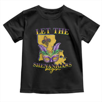 Funny Mardi Gras Let The Shenanigans Begin Toddler T Shirt Louisiana Map