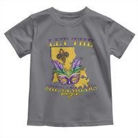 Funny Mardi Gras Let The Shenanigans Begin Toddler T Shirt Louisiana Map