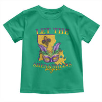 Funny Mardi Gras Let The Shenanigans Begin Toddler T Shirt Louisiana Map